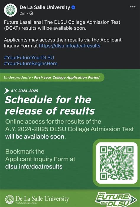 dcat results|Freshman Application Procedures .